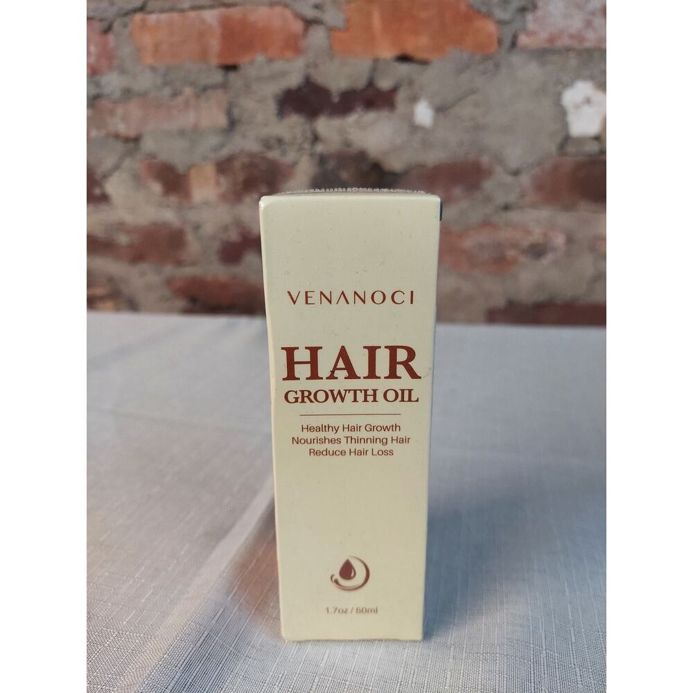 Venanoci Hair Growth Oil Biotin Castor Rosemary For Thinning Hair Loss 1.7 oz